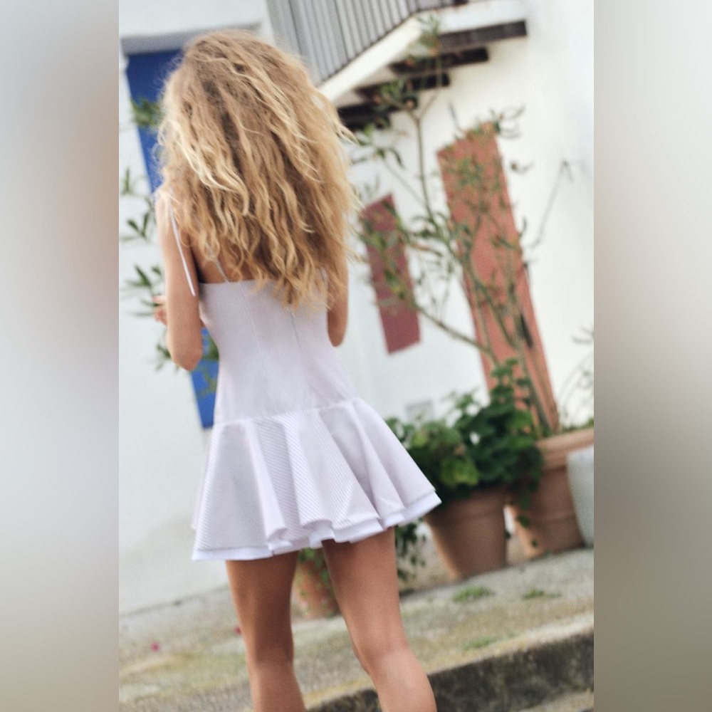 SHORT STRIPED DRESS - Picture 5 of 8